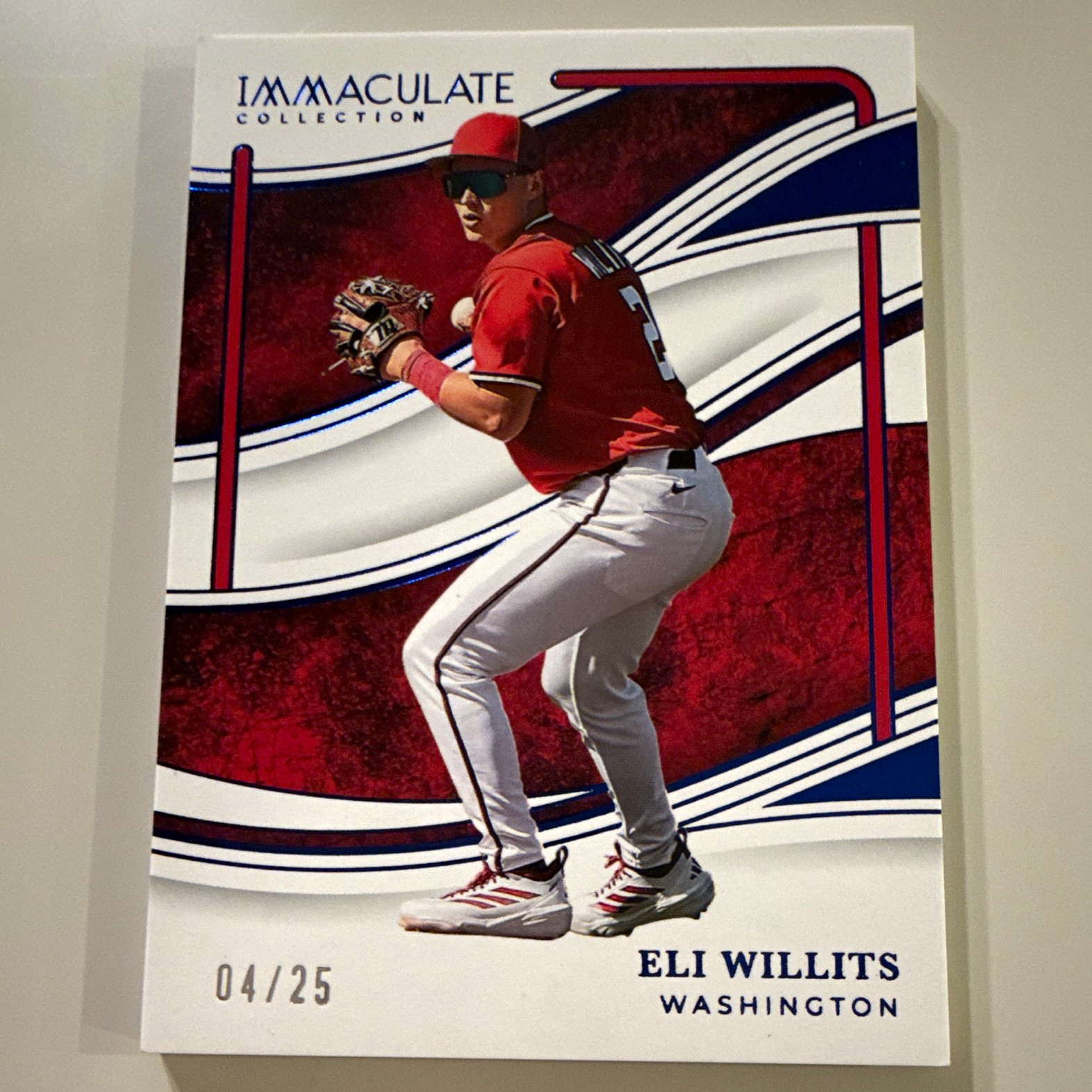 Panini 2026 Immaculate Collection Baseball Eli Willits Washington #93 04/25