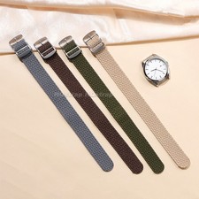 Nylon Watch Strap Perlon Woven One Piece Replacement Band 18mm 20mm 22mm