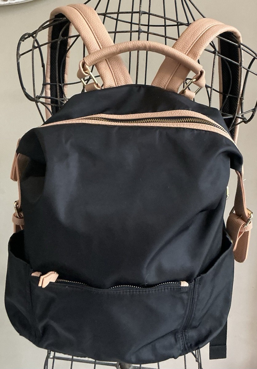 Tommy Bahama Backpack Laptop Sleeve Nylon Black & Tan EUC | eBay display picture 3