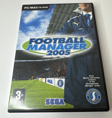 Football Manager 2005 Sega PC - ''Created by The Championship Manager Team''