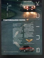 1986 Print Ad For Buick Electra T Type .performance Car Thats Tough As A Mule.