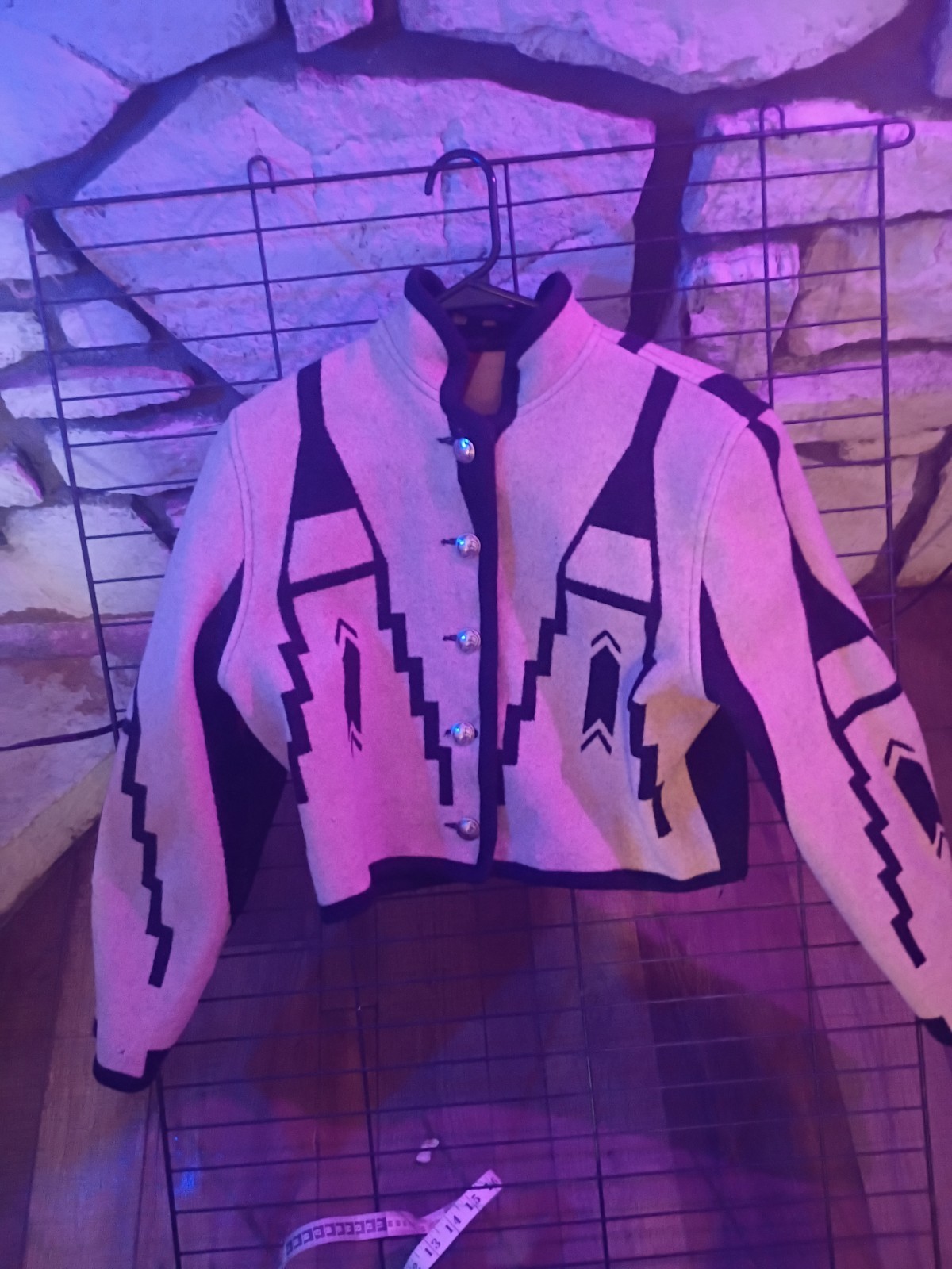 Native American  Reversible Wool Jacket - image 4