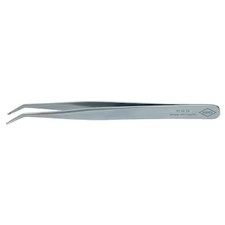 Knipex 92 02 54 Tweezers, Anti-Magnetic, Angled, 4-3/4 In