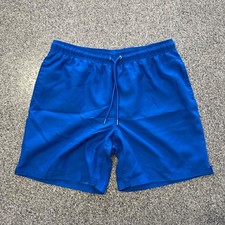 Lands End Swimming Trunks Mens L Blue 19 Shorts Swimwear