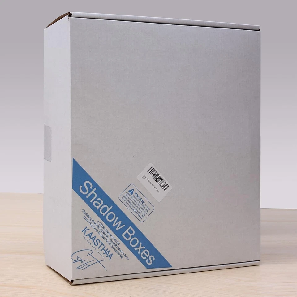 Rustic 11x13 Shadow Box Frame - Vintage Accent Display Case with Acrylic Door - Image 4 of 4