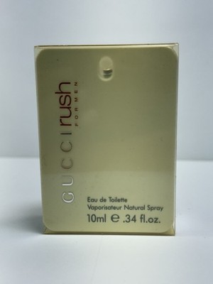 Gucci Rush Men Miniature 10ml/ .34oz Spray EDT -PLEASE LOOK AT ALL THE PICTURES.