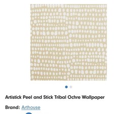 Artistick Peel and Stick Tribal Ochre Wallpap...