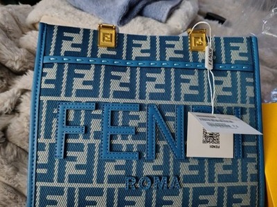 FENDI Fendi Denim Sunshine Tote Bag