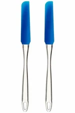 Norpro 2 PACK Silicone Cake Decorating Icing Frosting Spreading Spatula - Blue