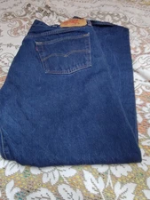 LEVIS 501 MENS DENIM JEAN PANTS Size 40x31 BUTTON FLY BOOTCUT