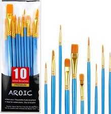 Best Model Miniature Paint Brushes Small Detail Art Paint Brush with Set 10 Pcs