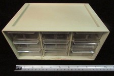 Vintage Akro-Mils 9 Drawer Plastic Storage Cabinet Drawers 4 Dividers  10-109