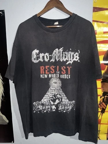 Cro Mags Band Tee 2X nyhc metal punk agnostic front gori Vintage vintage concert t-shirt, vintage, single stitch, B+ condition
