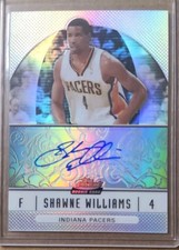 2006-07 Finest #92 Shawne Williams Rookie Autographs Refractors RC Auto