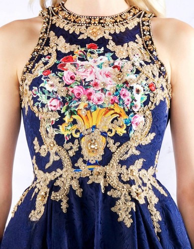 Mac Duggal boho ball gown size 6 - Picture 3 of 4