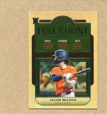 2024 Panini Three and Two Full Count Jacob Wilson #19 Rookie RC 45/99