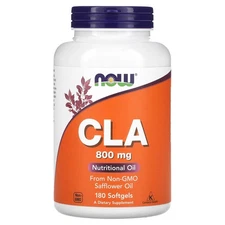 Now Foods CLA 800 mg 180 Softgels GMP Quality Assured, Kosher