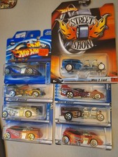 Hot Wheels Lot of 8: blue Twin Mill II, Street Show Way 2 Fast, Power Rocket,