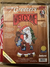 Santa Welcome Plastic Canvas Kit By Janlynn Greeters SGP-1426 New Sealed.