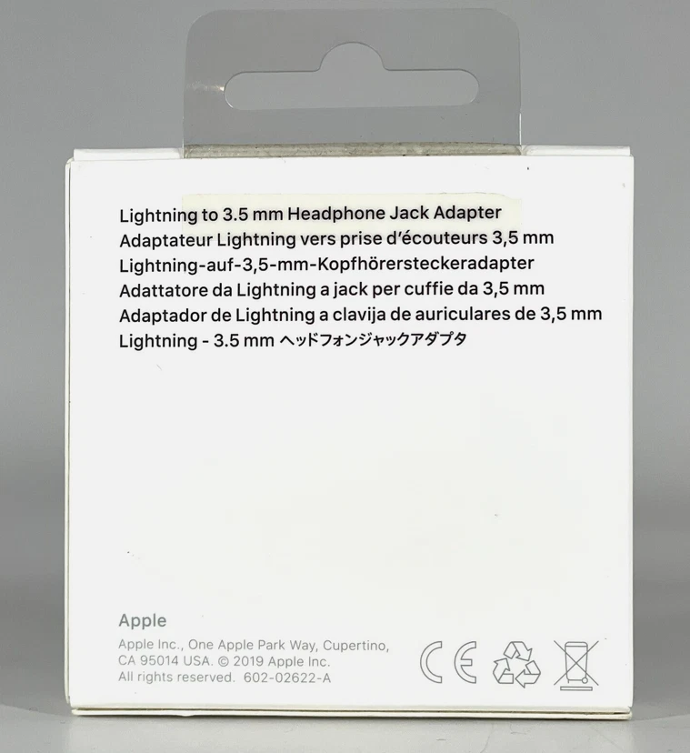 Apple Lightning to 3.5 mm Headphone Jack Adapter Original OEM iPhone 8+ X 11 12 - Image 2 of 4
