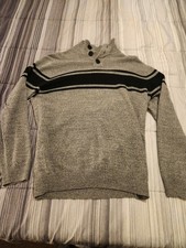 Weatherproof Men's Knit Sweater Pullover Mens M Gray Cabin Soft Comfy