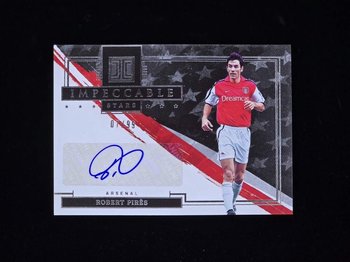 スポーツ robert pires Robert Pires 2021-22 Impeccable Soccer Star Auto 7/99 Jersey