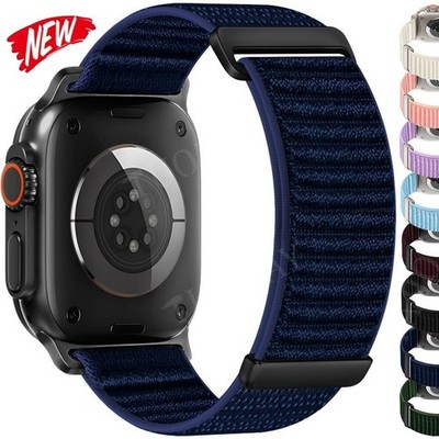 Sport Nylon Armband Strap für Apple Watch 11 10 9 8 7 6 5 SE 45/46/49mm Ultra 3
