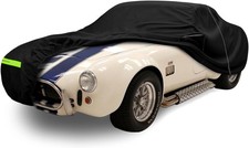 Black Waterproof Car Cover For 1962-1967 Ac Shelby Cobra 289 427 With Zipper L