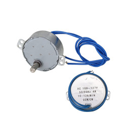 TYC-50 10-12 RPM AC110V 4W CW/CCW Synchronous Electric Motor with 7mm Shaft Dia
