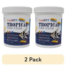 Tropical Fish Food Crumbles for Aquarium Fish Flakes 2 Pack