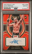 2022 Select UFC Rookie Autograph Alex Morono Red Prizm 84/99 PSA 10 Auto Pop 1