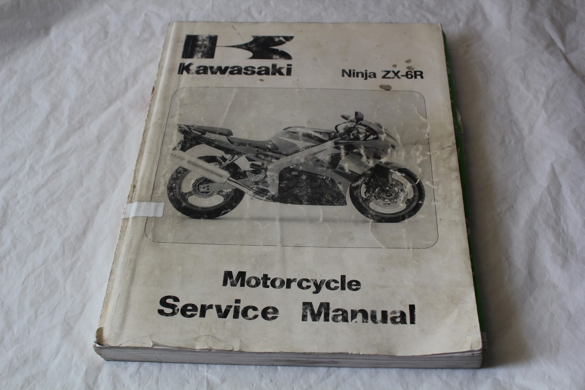 シングルス KAWASAKI ZX6R ZX600R NINJA SERVICE MANUAL GENUINE OEM 1998