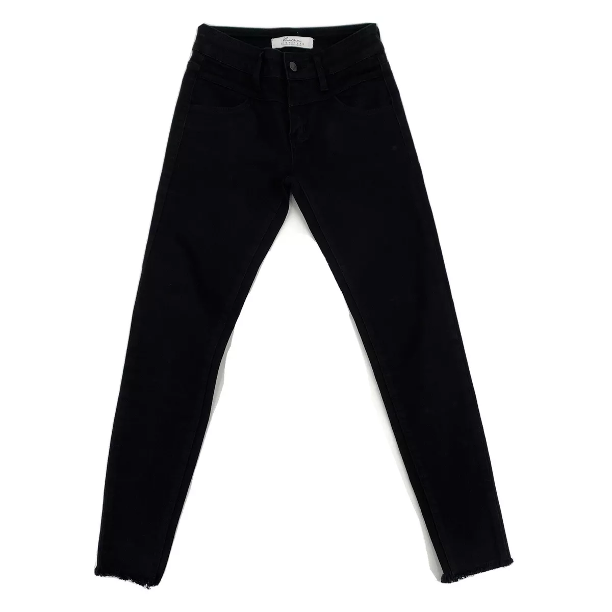 KanCan Black Jeans Stretchy Skinny Fit Size 24 Hight Rise Raw Hem