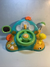 Bright Starts Lights  Colors Driver Toy Steering Wheel w/ Car Sounds TESTED