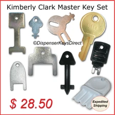 Kimberly Clark Master Key Set for Paper Towel, Toilet Tissue & Soap Dispensers