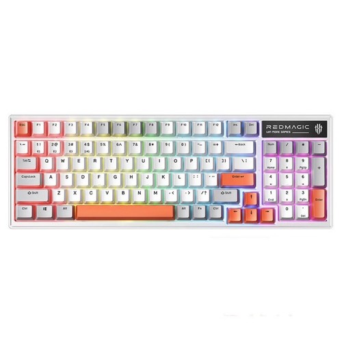 100% Nubia Red Magic GK002J 2.4G Wireless Bluetooth Tri-mode Mechanical Keyboard - Picture 3 of 16