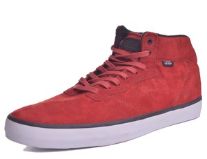 red mid top vans