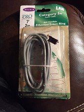 BELKIN PRO SERIES 7' 2M CATEGORY RJ45 MALE/MALE 5e PATCH CABLENEW IN PACK
