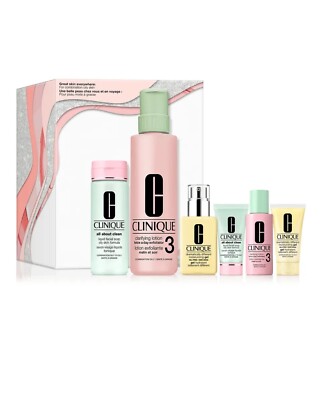Clinique Great Skin Everywhere Gift Set (For Skin Types 3 4) Free Shipping