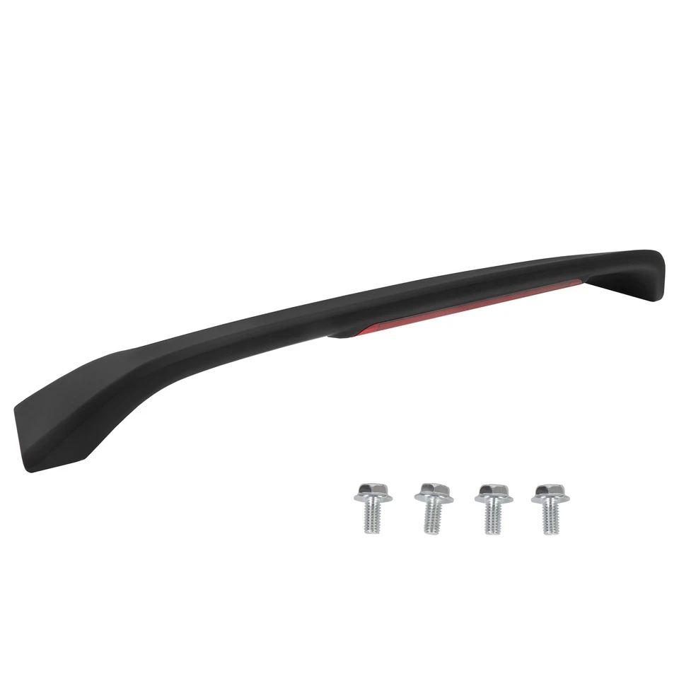 For 06-11 Honda Civic 4DR SI Paintable Trunk Spoiler Wing LED Brake Light Lamp - Image 2 of 4