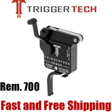 TriggerTech Primary Trigger w/ Bolt Release for Remington 700 - Black Flat