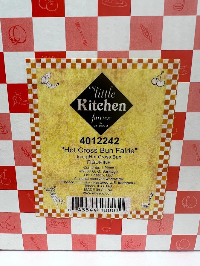 My Little Kitchen Fairies Hot Cross Bun Fairie Fairy Enesco 2008 eBay