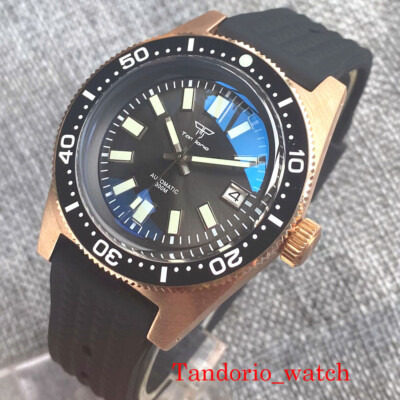 41mm Cusn8 Solid AR Domed Sapphire Crystal 300m Diving NH35A PT5000 Men Watch