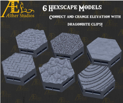 Hexscapes - Pathfinder - Dungeons & Dragons - RPG - Tabletop-Terrain - 28 mm / 1