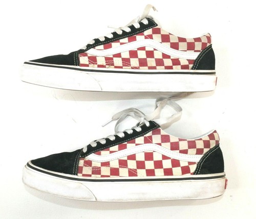 vans ward checkerboard red