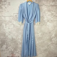 Vintage Eve Stillman Lord  Taylor Blue Robe M