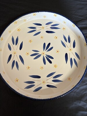 Temptations  Temp-Tations Old World 14  Deep Dish Stoneware Serving Tray New