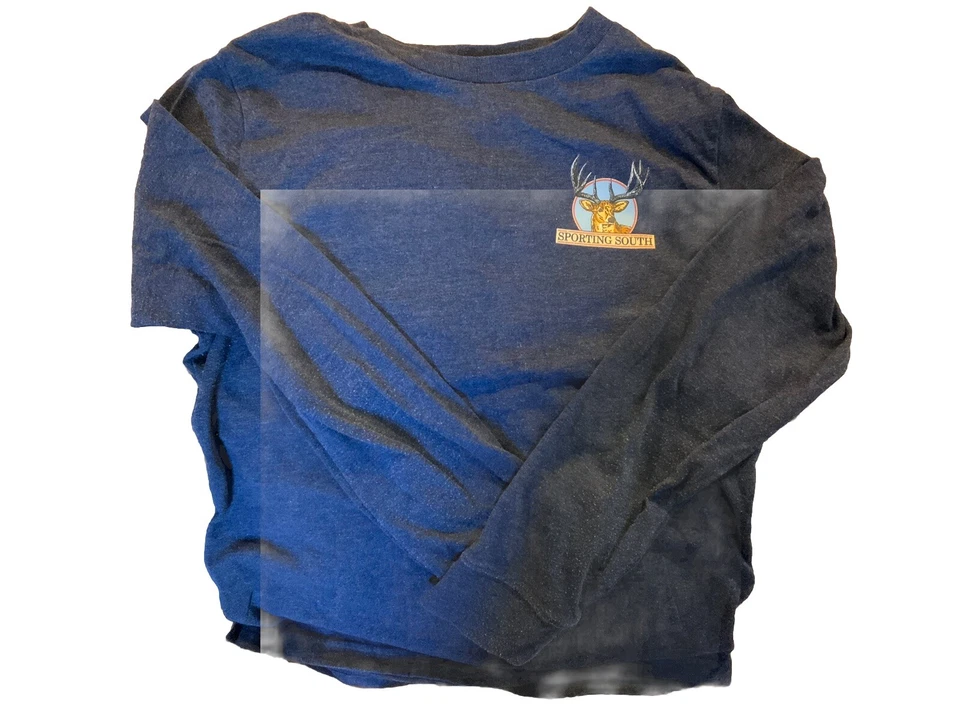 J K Boys Blue Long Sleeve Shirt Size Med - Image 2 of 4