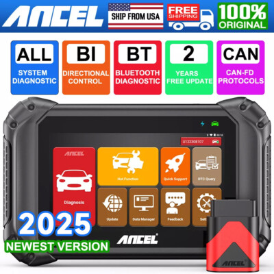 Ancel V5 BT Bidirectional All System OBD2 Scanner Car Diagnostic Tool ABS EPB AT