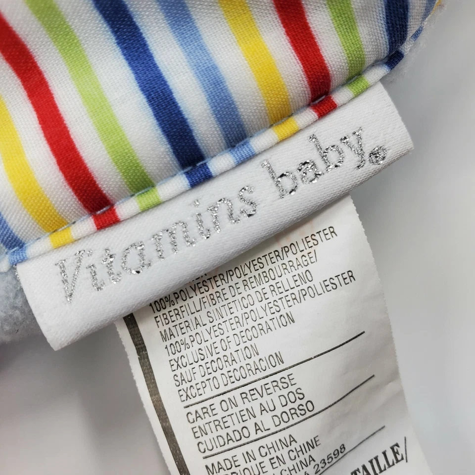 Vitaminas Manta Bebé Azul Rayas Mecedor Caballo Perro Cachorro Vellón Niño B21 Foto 3 de 3